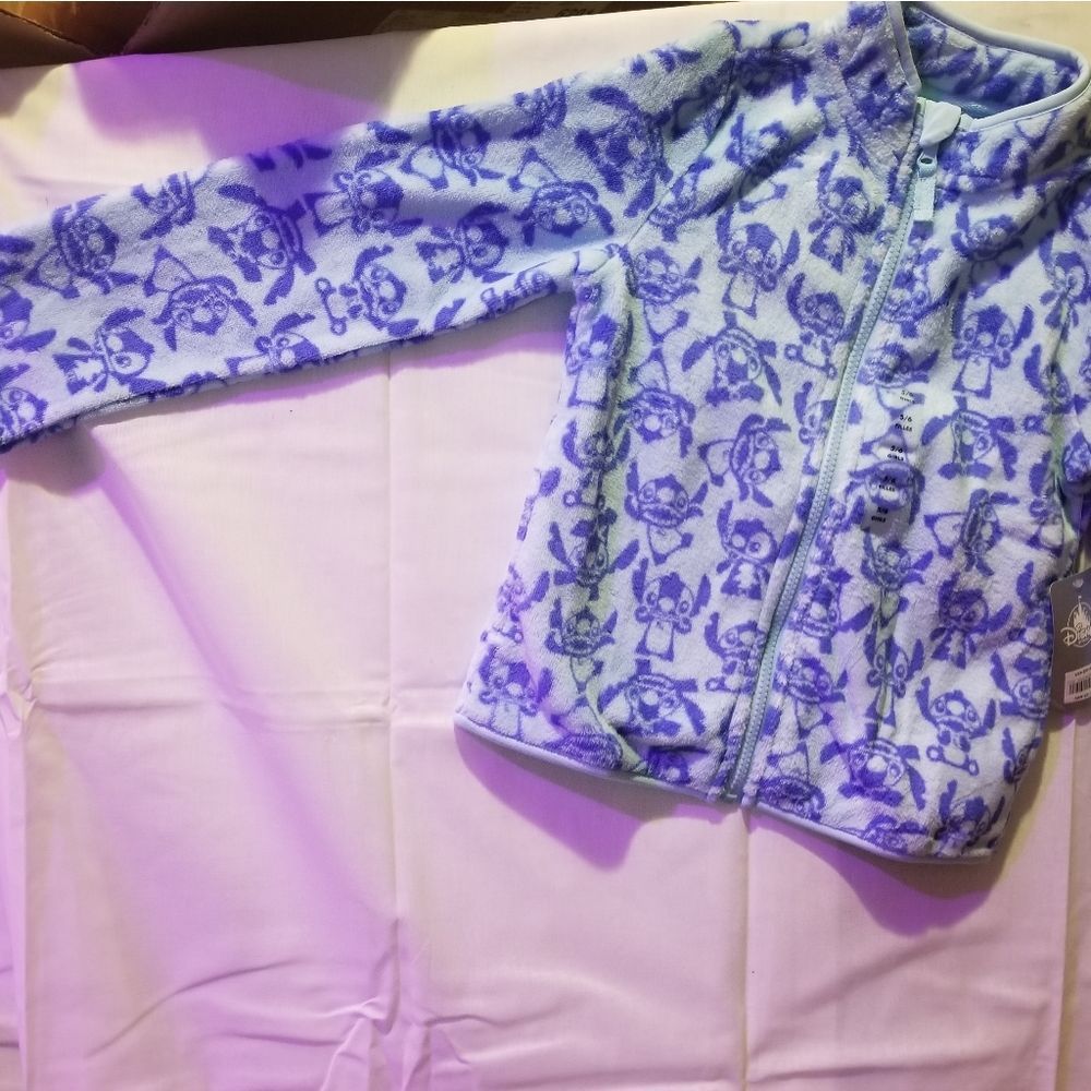 Disney zip up soft jacket size 7/8 - Picture 4 of 5